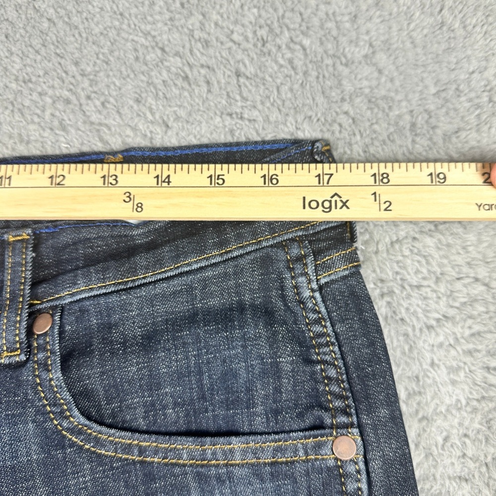 Wrangler Retro Slim Boot Jeans Mens 34x30 Dark Blue Denim Stretch Western Cowboy - Picture 7 of 10